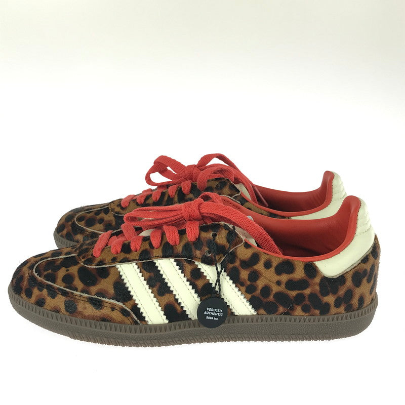 【中古美品】【レディース】 adidas アディダス SAMBA OG W LEOPARD PRELOVED RED JI2734 サンバ オージー スニーカー 靴 166-251205-rt-09-tag サイズ：23cm US6 カラー：マルチカラー 万代Net店