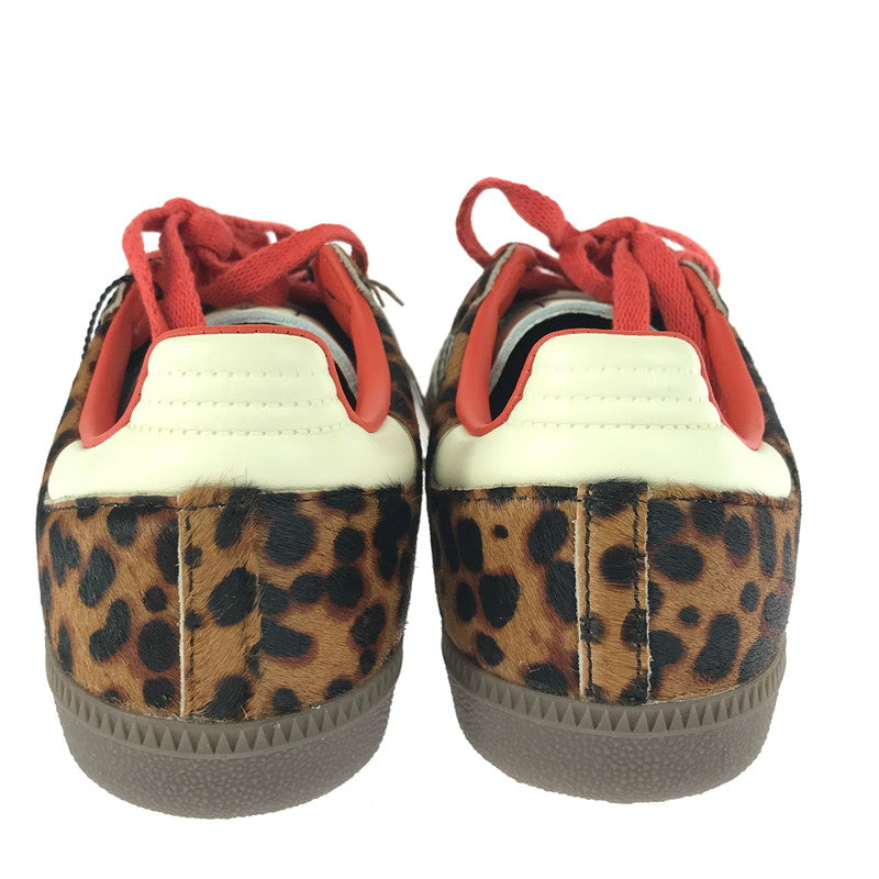 【中古美品】【レディース】 adidas アディダス SAMBA OG W LEOPARD PRELOVED RED JI2734 サンバ オージー スニーカー 靴 166-251205-rt-09-tag サイズ：23cm US6 カラー：マルチカラー 万代Net店