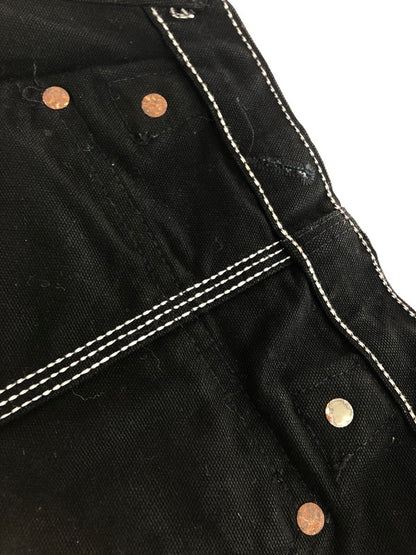 【中古品】【メンズ】 00’S PAINT DOUBLE KNEE DUCK OVERALLS R19 BLK 00年代 ペイント ダブル ニー ダック オーバーオール 157-251202-na-02-tag サイズ：32×30 カラー：ブラック 万代Net店