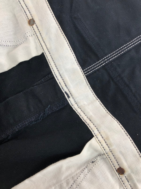 【中古品】【メンズ】 00’S PAINT DOUBLE KNEE DUCK OVERALLS R19 BLK 00年代 ペイント ダブル ニー ダック オーバーオール 157-251202-na-02-tag サイズ：32×30 カラー：ブラック 万代Net店