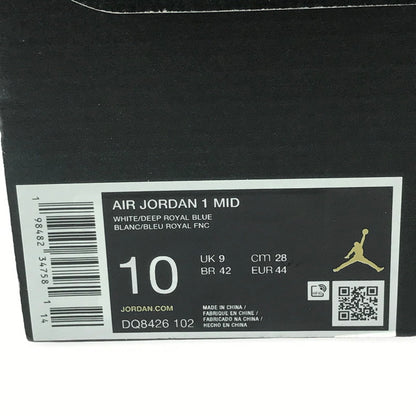【中古美品】【メンズ】 NIKE ナイキ AIR JORDAN 1 MID RARE AIR DQ8426-102 エアジョーダン 1 ミッド レア エアー スニーカー 靴 160-251201-na-01-tag サイズ：28cm US 10 カラー：WHITE/UNIVERSITY RED/NEUTRAL GREY/DEEP ROYAL BLUE 万代Net店
