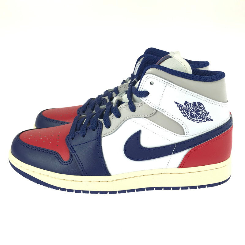 【中古美品】【メンズ】 NIKE ナイキ AIR JORDAN 1 MID RARE AIR DQ8426-102 エアジョーダン 1 ミッド レア エアー スニーカー 靴 160-251201-na-01-tag サイズ：28cm US 10 カラー：WHITE/UNIVERSITY RED/NEUTRAL GREY/DEEP ROYAL BLUE 万代Net店