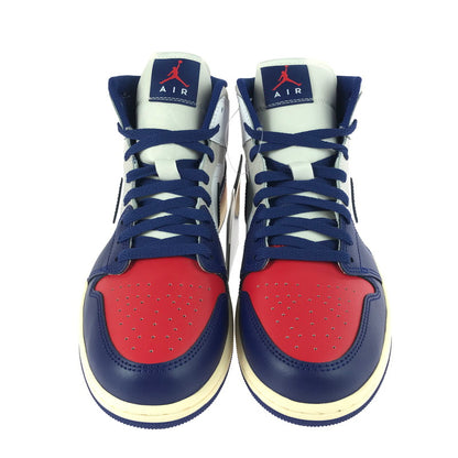 【中古美品】【メンズ】 NIKE ナイキ AIR JORDAN 1 MID RARE AIR DQ8426-102 エアジョーダン 1 ミッド レア エアー スニーカー 靴 160-251201-na-01-tag サイズ：28cm US 10 カラー：WHITE/UNIVERSITY RED/NEUTRAL GREY/DEEP ROYAL BLUE 万代Net店
