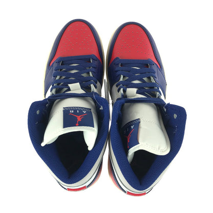 【中古美品】【メンズ】 NIKE ナイキ AIR JORDAN 1 MID RARE AIR DQ8426-102 エアジョーダン 1 ミッド レア エアー スニーカー 靴 160-251201-na-01-tag サイズ：28cm US 10 カラー：WHITE/UNIVERSITY RED/NEUTRAL GREY/DEEP ROYAL BLUE 万代Net店