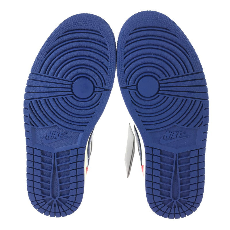 【中古美品】【メンズ】 NIKE ナイキ AIR JORDAN 1 MID RARE AIR DQ8426-102 エアジョーダン 1 ミッド レア エアー スニーカー 靴 160-251201-na-01-tag サイズ：28cm US 10 カラー：WHITE/UNIVERSITY RED/NEUTRAL GREY/DEEP ROYAL BLUE 万代Net店