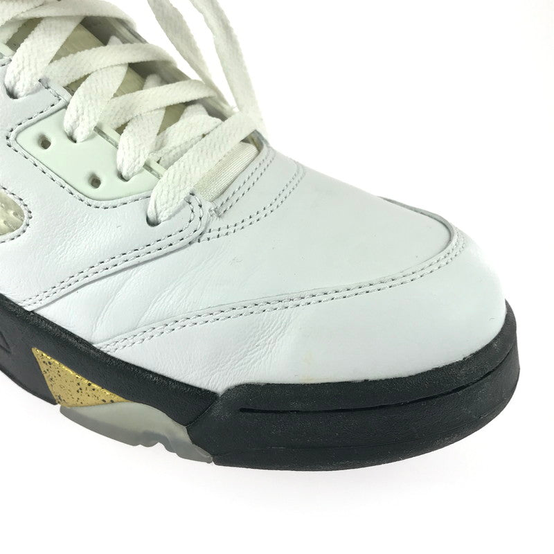 【中古品】【メンズ】 NIKE ナイキ AIR JORDAN 5 RETRO 136027-133 エアジョーダン 5 レトロ スニーカー 靴 160-251201-na-05-tag サイズ：29cm US 11 カラー：WHITE/BLACK-METALLIC GOLD COIN 万代Net店
