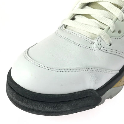 【中古品】【メンズ】 NIKE ナイキ AIR JORDAN 5 RETRO 136027-133 エアジョーダン 5 レトロ スニーカー 靴 160-251201-na-05-tag サイズ：29cm US 11 カラー：WHITE/BLACK-METALLIC GOLD COIN 万代Net店