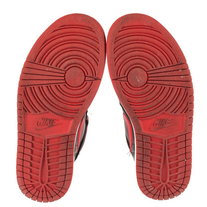 【中古品】【メンズ】 NIKE ナイキ AIR JORDAN 1 HI FLYEASE CQ3835-060 エアジョーダン 1 ハイ フライイーズ スニーカー 靴 160-251201-na-11-tag サイズ：27cm US 9 カラー：BLACK/WHITE/FIRE RED 万代Net店