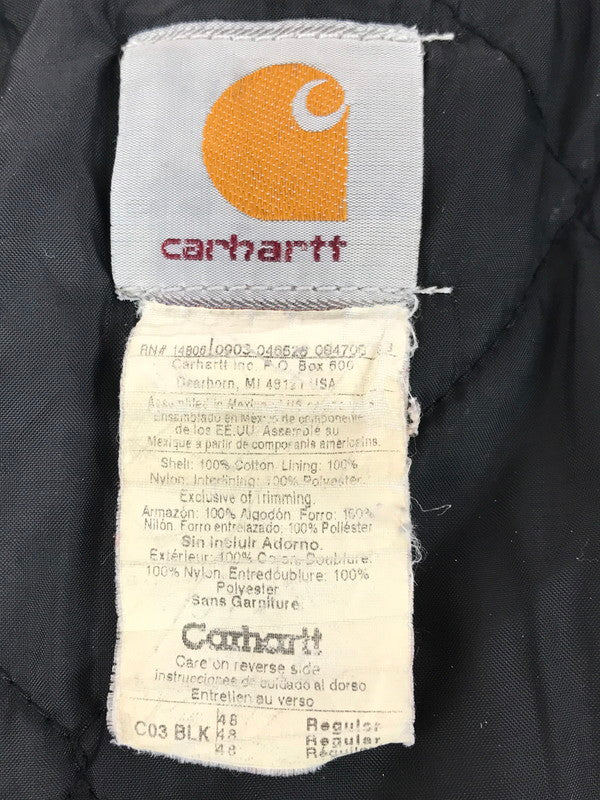【現状渡し品】【メンズ】 Carhartt カーハート 00's QUILTING LINER TRADITIONAL JACKET C03 BLK 2000年代 キルティング ライナー トラディショナル ジャケット 146-251203-rt-09-tag サイズ：48 カラー：ブラック 万代Net店