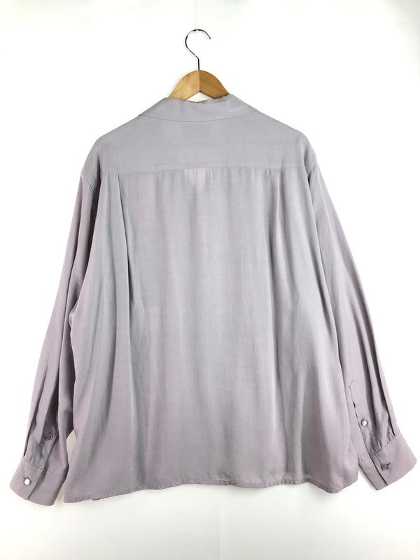 【中古品】【メンズ】 SWITCHING OPEN COLLAR SHIRT PURPLE スイッチング オープンカラー シャツ 開襟シャツ トップス 142-251203-rt-17-tag サイズ：XL カラー：パープル 万代Net店