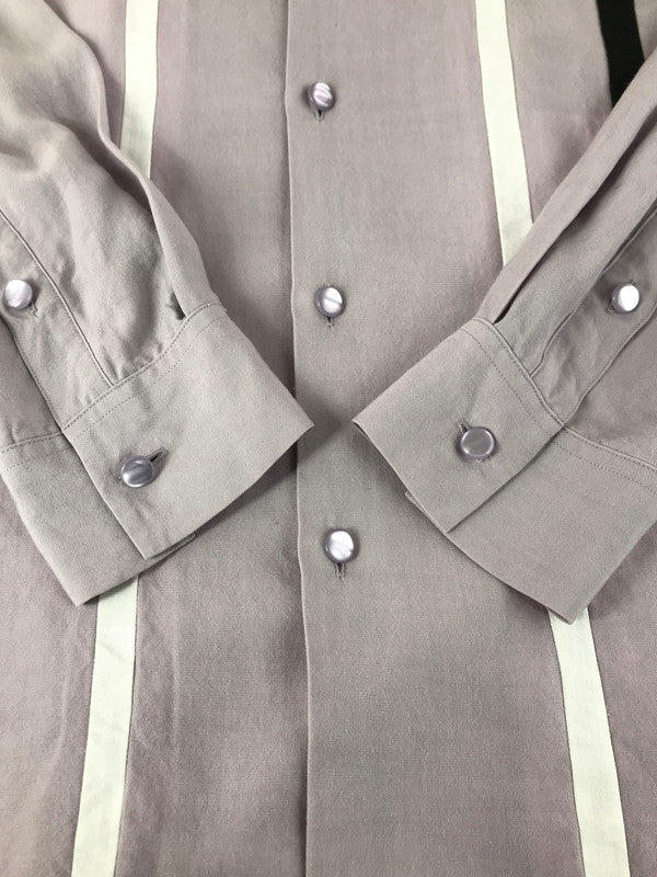 【中古品】【メンズ】 SWITCHING OPEN COLLAR SHIRT PURPLE スイッチング オープンカラー シャツ 開襟シャツ トップス 142-251203-rt-17-tag サイズ：XL カラー：パープル 万代Net店