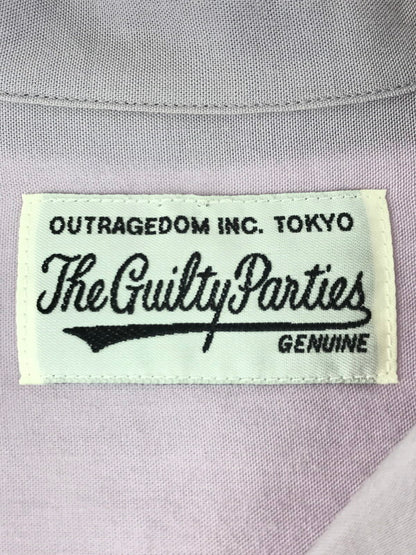 【中古品】【メンズ】 SWITCHING OPEN COLLAR SHIRT PURPLE スイッチング オープンカラー シャツ 開襟シャツ トップス 142-251203-rt-17-tag サイズ：XL カラー：パープル 万代Net店