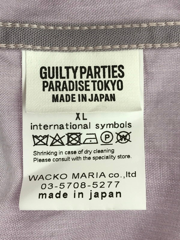 【中古品】【メンズ】 SWITCHING OPEN COLLAR SHIRT PURPLE スイッチング オープンカラー シャツ 開襟シャツ トップス 142-251203-rt-17-tag サイズ：XL カラー：パープル 万代Net店