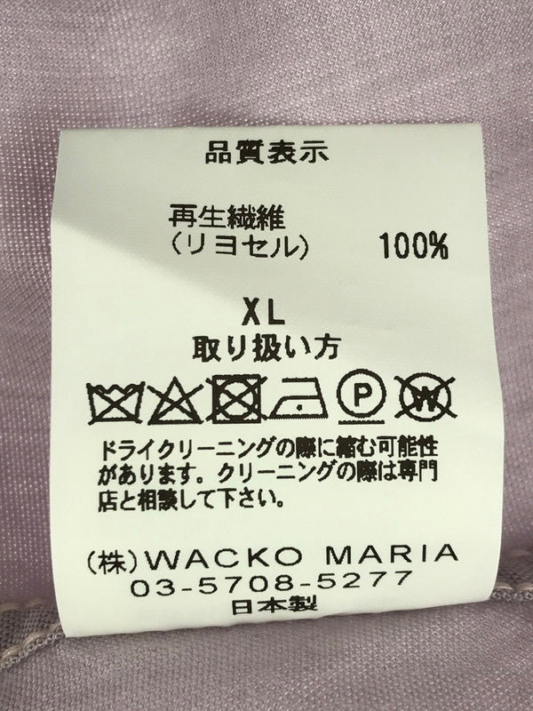 【中古品】【メンズ】 SWITCHING OPEN COLLAR SHIRT PURPLE スイッチング オープンカラー シャツ 開襟シャツ トップス 142-251203-rt-17-tag サイズ：XL カラー：パープル 万代Net店