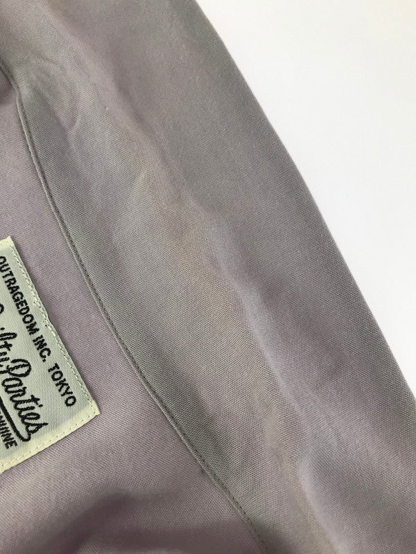 【中古品】【メンズ】 SWITCHING OPEN COLLAR SHIRT PURPLE スイッチング オープンカラー シャツ 開襟シャツ トップス 142-251203-rt-17-tag サイズ：XL カラー：パープル 万代Net店