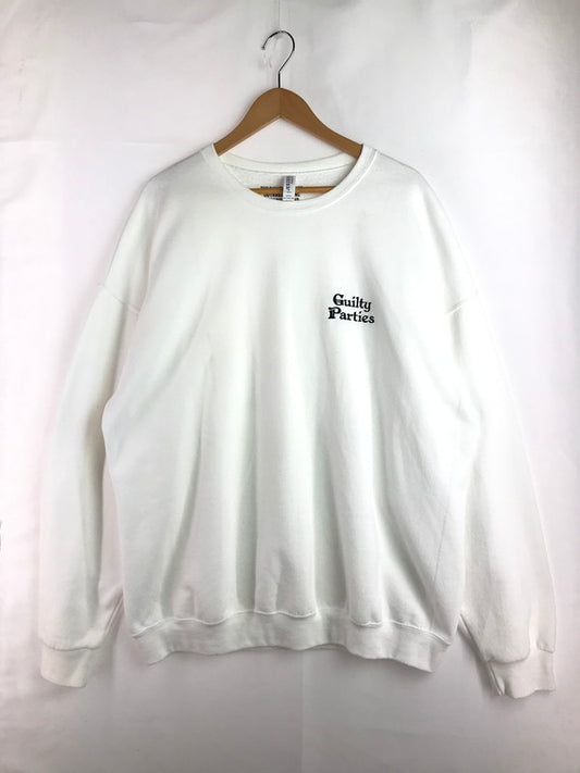 【中古品】【メンズ】 WACKO MARIA ワコマリア 23AW GUILTY PARTIES CREW NECK SWEATSHIRT ギルティー パーティ クルーネック スウェット シャツ トレーナー トップス 142-251203-rt-12-tag サイズ：2XL カラー：ホワイト 万代Net店
