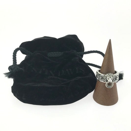 【中古品】【メンズ】 Justin Davis ジャスティンデイビス SV925 LION KEEPER RING SRJ522 ライオン キーパー リング 指輪 アクセサリー 192-251205-na-02-tag カラー：シルバー 万代Net店