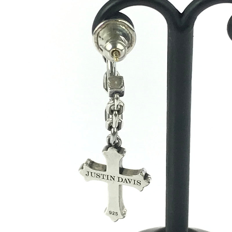 【中古品】【メンズ】 Justin Davis ジャスティンデイビス SV925 CONSTANTINE CROSS PIERCE JUSTIN DAVIS SEJ826 コンスタンティン クロス ピアス 片耳用 アクセサリー 192-251205-na-03-tag カラー：シルバー 万代Net店