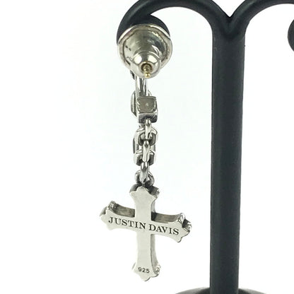 【中古品】【メンズ】 Justin Davis ジャスティンデイビス SV925 CONSTANTINE CROSS PIERCE JUSTIN DAVIS SEJ826 コンスタンティン クロス ピアス 片耳用 アクセサリー 192-251205-na-03-tag カラー：シルバー 万代Net店