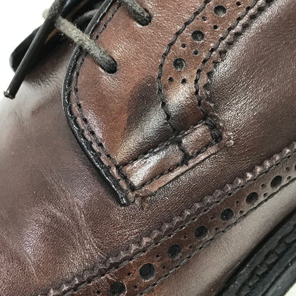 【中古品】【メンズ】 ALDEN オールデン × J.CREW ジェイ クルー CALFSKIN LONG WING BLUCHER DARK BROWN 97572 カーフスキン ロングウィング ブルーチャー USA製 靴 164-251205-rt-13-tag サイズ：US 8 1/2 カラー：ダークブラウン 万代Net店