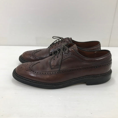 【中古品】【メンズ】 ALDEN オールデン × J.CREW ジェイ クルー CALFSKIN LONG WING BLUCHER DARK BROWN 97572 カーフスキン ロングウィング ブルーチャー USA製 靴 164-251205-rt-13-tag サイズ：US 8 1/2 カラー：ダークブラウン 万代Net店