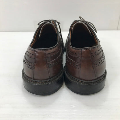 【中古品】【メンズ】 ALDEN オールデン × J.CREW ジェイ クルー CALFSKIN LONG WING BLUCHER DARK BROWN 97572 カーフスキン ロングウィング ブルーチャー USA製 靴 164-251205-rt-13-tag サイズ：US 8 1/2 カラー：ダークブラウン 万代Net店