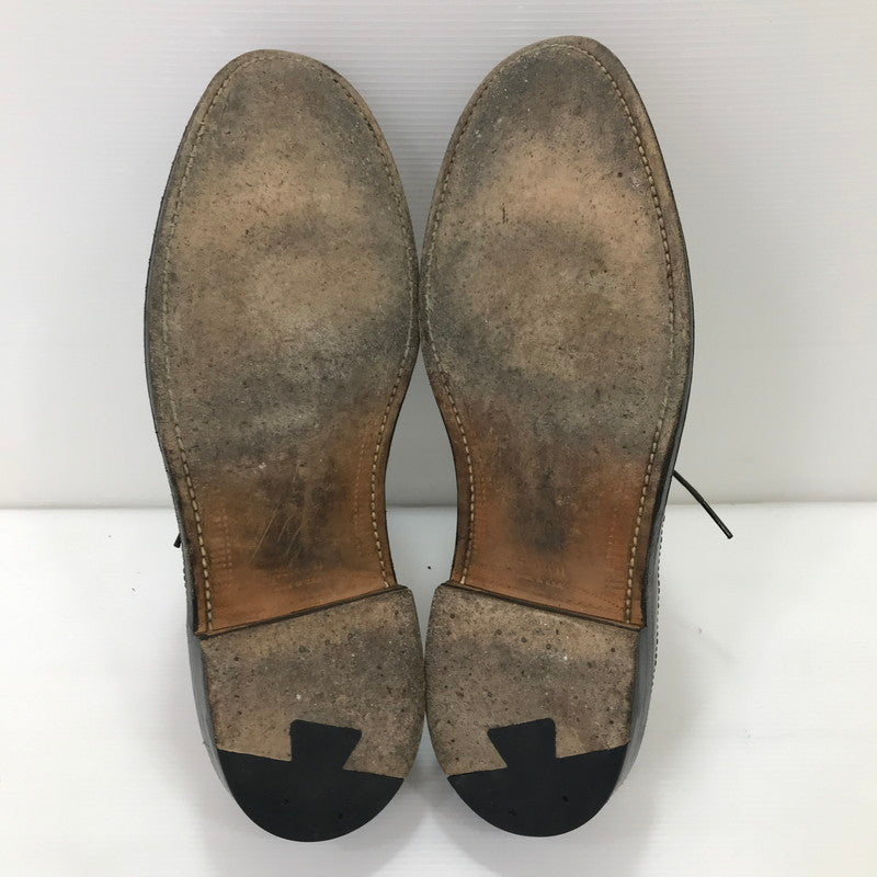 【中古品】【メンズ】 ALDEN オールデン × J.CREW ジェイ クルー CALFSKIN LONG WING BLUCHER DARK BROWN 97572 カーフスキン ロングウィング ブルーチャー USA製 靴 164-251205-rt-13-tag サイズ：US 8 1/2 カラー：ダークブラウン 万代Net店