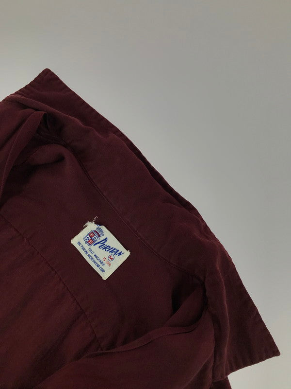 【中古品】【メンズ】 PURITAN ピューリタン 50’s CESARE BATTISTI M.B.A. OPEN COLLAR L/S SHIRT オープンカラー ロングスリーブ シャツ 開襟シャツ トップス 146-251203-rt-15-tag サイズ：M カラー：バーガンディー 万代Net店
