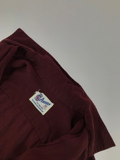 【中古品】【メンズ】 PURITAN ピューリタン 50’s CESARE BATTISTI M.B.A. OPEN COLLAR L/S SHIRT オープンカラー ロングスリーブ シャツ 開襟シャツ トップス 146-251203-rt-15-tag サイズ：M カラー：バーガンディー 万代Net店