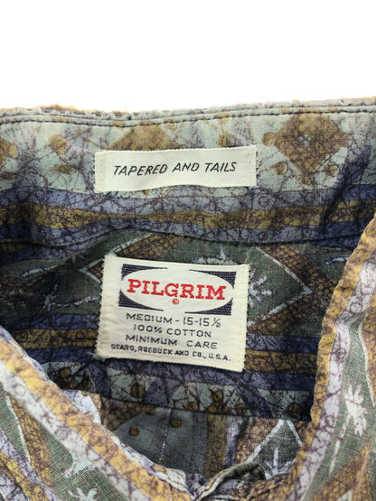 【中古品】【メンズ】 PILGRIM ピルグリム 50's～60's L/S BD SHIRT 50～60年代 ロングスリーブ ボタンダウン シャツ トップス ヴィンテージ 146-260514-rt-19-tagh サイズ：M カラー：マルチカラー 万代Net店