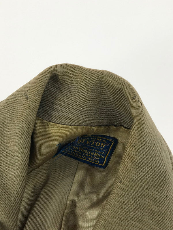 【現状渡し品】【メンズ】 PENDLETON ペンドルトン PENDLETON 40's GABARDINE SPORTS JACKET BROWN 40年代 ギャバジン スポーツ ジャケット アウター ヴィンテージ 146-251203-rt-03-tag サイズ：不明 下記参照 カラー：ベージュ 万代Net店