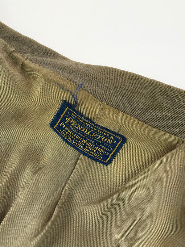 【現状渡し品】【メンズ】 PENDLETON ペンドルトン PENDLETON 40's GABARDINE SPORTS JACKET BROWN 40年代 ギャバジン スポーツ ジャケット アウター ヴィンテージ 146-251203-rt-03-tag サイズ：不明 下記参照 カラー：ベージュ 万代Net店