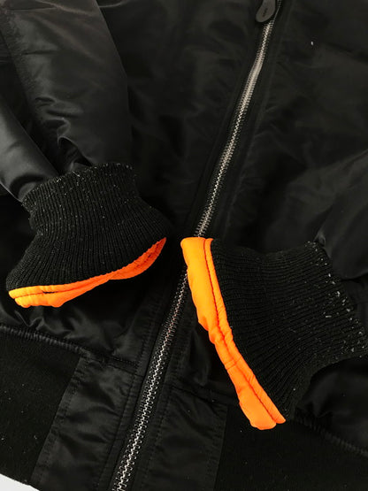 【中古品】【メンズ】 ALPHA アルファ MA-1 FLIGHT JACKET BLACK 20004-201 MA-1 フライト ジャケット アウター 145-251203-rt-07-tag サイズ：S カラー：ブラック 万代Net店