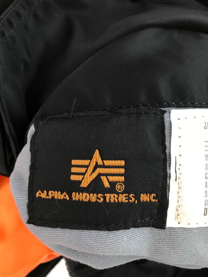 【中古品】【メンズ】 ALPHA アルファ MA-1 FLIGHT JACKET BLACK 20004-201 MA-1 フライト ジャケット アウター 145-251203-rt-07-tag サイズ：S カラー：ブラック 万代Net店
