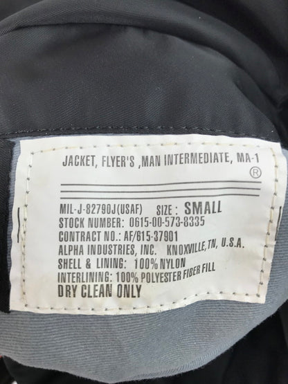 【中古品】【メンズ】 ALPHA アルファ MA-1 FLIGHT JACKET BLACK 20004-201 MA-1 フライト ジャケット アウター 145-251203-rt-07-tag サイズ：S カラー：ブラック 万代Net店