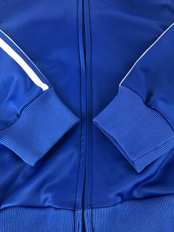 【中古品】【メンズ】 adidas アディダス 80's VINTAGE TRACK JACKET BLUE 80年代 ヴィンテージ トラック ジャケット 銀タグ USA製 ヴィンテージ 146-251203-rt-18-tag サイズ：M カラー：ブルー 万代Net店