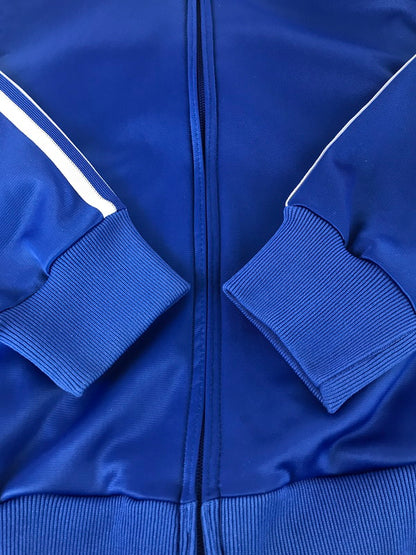 【中古品】【メンズ】 adidas アディダス 80's VINTAGE TRACK JACKET BLUE 80年代 ヴィンテージ トラック ジャケット 銀タグ USA製 ヴィンテージ 146-251203-rt-18-tag サイズ：M カラー：ブルー 万代Net店