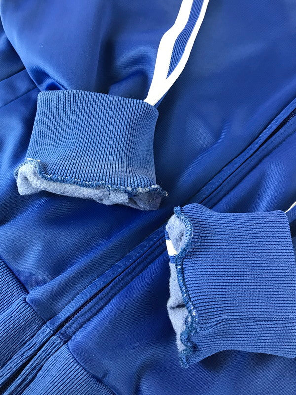 【中古品】【メンズ】 adidas アディダス 80's VINTAGE TRACK JACKET BLUE 80年代 ヴィンテージ トラック ジャケット 銀タグ USA製 ヴィンテージ 146-251203-rt-18-tag サイズ：M カラー：ブルー 万代Net店