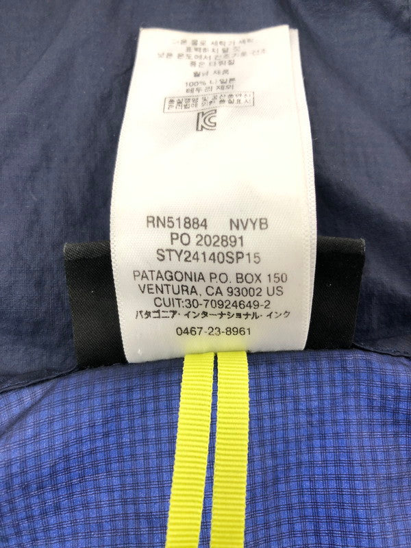 【中古品】【メンズ】 PATAGONIA パタゴニア HOUDINI JACKET 24140 15年製 フーディニー ジャケット ライトアウター 144-260524-rt-03-tagh サイズ：S カラー：ネイビー 万代Net店