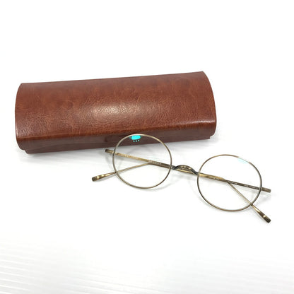 【中古品】【メンズ】 金子眼鏡 VINTAGE PURE TITANIUM KV-48 ATG ヴィンテージ ピュア チタン 眼鏡 アイウェア アクセサリー 203-251209-na-08-tag サイズ：49□22 148 カラー：アンティークゴールド 万代Net店