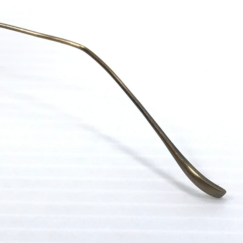 【中古品】【メンズ】 金子眼鏡 VINTAGE PURE TITANIUM KV-48 ATG ヴィンテージ ピュア チタン 眼鏡 アイウェア アクセサリー 203-251209-na-08-tag サイズ：49□22 148 カラー：アンティークゴールド 万代Net店