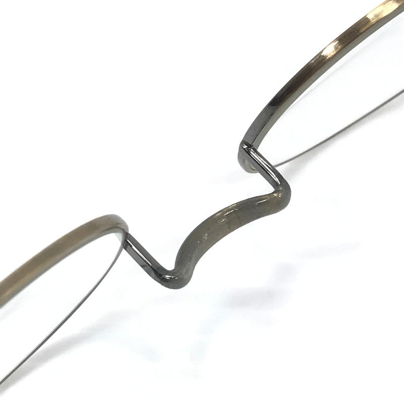 【中古品】【メンズ】 金子眼鏡 VINTAGE PURE TITANIUM KV-48 ATG ヴィンテージ ピュア チタン 眼鏡 アイウェア アクセサリー 203-251209-na-08-tag サイズ：49□22 148 カラー：アンティークゴールド 万代Net店