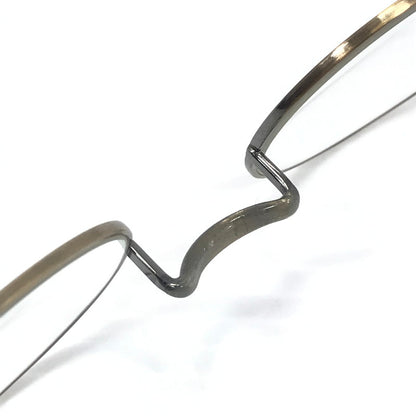 【中古品】【メンズ】 金子眼鏡 VINTAGE PURE TITANIUM KV-48 ATG ヴィンテージ ピュア チタン 眼鏡 アイウェア アクセサリー 203-251209-na-08-tag サイズ：49□22 148 カラー：アンティークゴールド 万代Net店