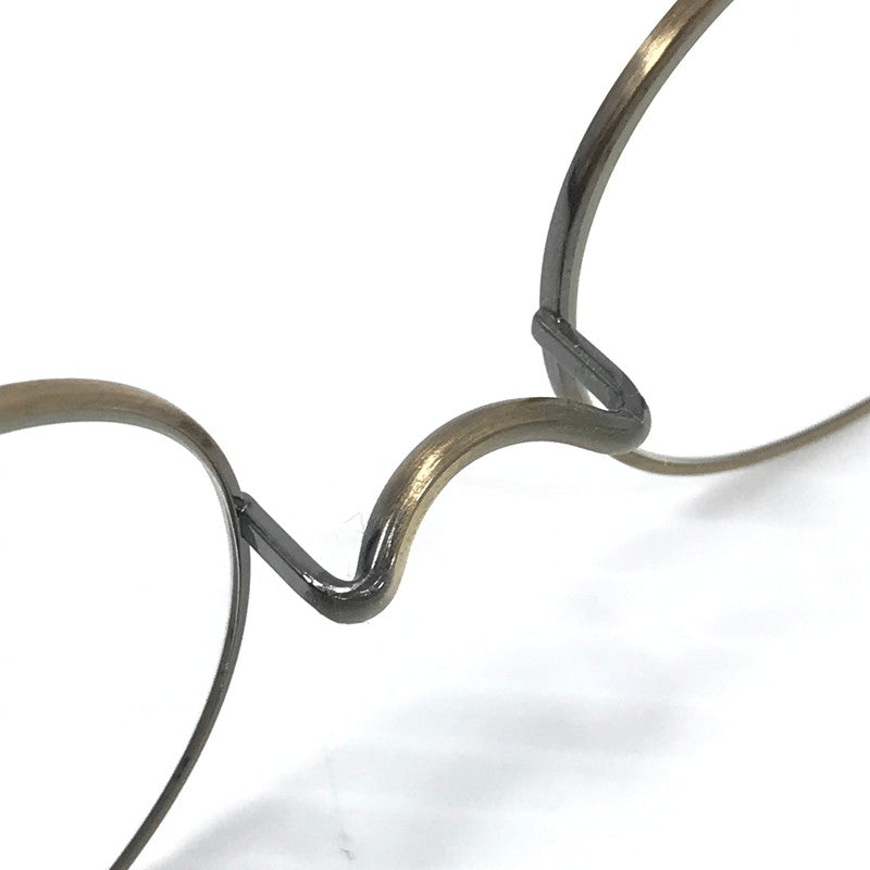 【中古品】【メンズ】 金子眼鏡 VINTAGE PURE TITANIUM KV-48 ATG ヴィンテージ ピュア チタン 眼鏡 アイウェア アクセサリー 203-251209-na-08-tag サイズ：49□22 148 カラー：アンティークゴールド 万代Net店