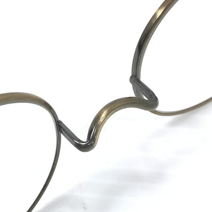 【中古品】【メンズ】 金子眼鏡 VINTAGE PURE TITANIUM KV-48 ATG ヴィンテージ ピュア チタン 眼鏡 アイウェア アクセサリー 203-251209-na-08-tag サイズ：49□22 148 カラー：アンティークゴールド 万代Net店
