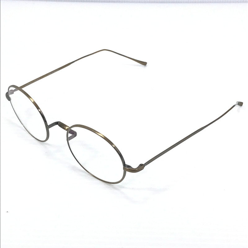 【中古品】【メンズ】 金子眼鏡 VINTAGE PURE TITANIUM KV-48 ATG ヴィンテージ ピュア チタン 眼鏡 アイウェア アクセサリー 203-251209-na-08-tag サイズ：49□22 148 カラー：アンティークゴールド 万代Net店