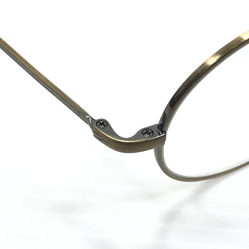 【中古品】【メンズ】 金子眼鏡 VINTAGE PURE TITANIUM KV-48 ATG ヴィンテージ ピュア チタン 眼鏡 アイウェア アクセサリー 203-251209-na-08-tag サイズ：49□22 148 カラー：アンティークゴールド 万代Net店