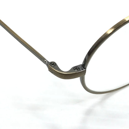 【中古品】【メンズ】 金子眼鏡 VINTAGE PURE TITANIUM KV-48 ATG ヴィンテージ ピュア チタン 眼鏡 アイウェア アクセサリー 203-251209-na-08-tag サイズ：49□22 148 カラー：アンティークゴールド 万代Net店