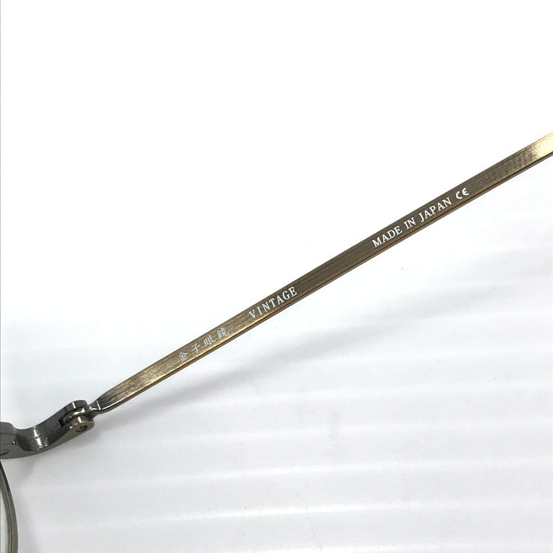 【中古品】【メンズ】 金子眼鏡 VINTAGE PURE TITANIUM KV-48 ATG ヴィンテージ ピュア チタン 眼鏡 アイウェア アクセサリー 203-251209-na-08-tag サイズ：49□22 148 カラー：アンティークゴールド 万代Net店