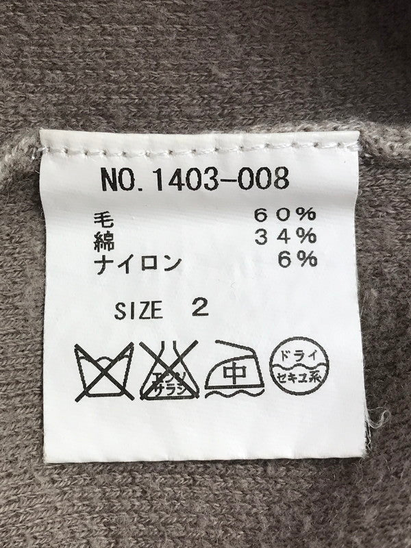 【現状渡し品】【メンズ】 crepuscule クレプスキュール TURTLENECK WOOL KNIT SWEATHER 1403-008 タートルネック ウール ニット セーター 140-251230-na-07-tag サイズ：2 カラー：ベージュ 万代Net店